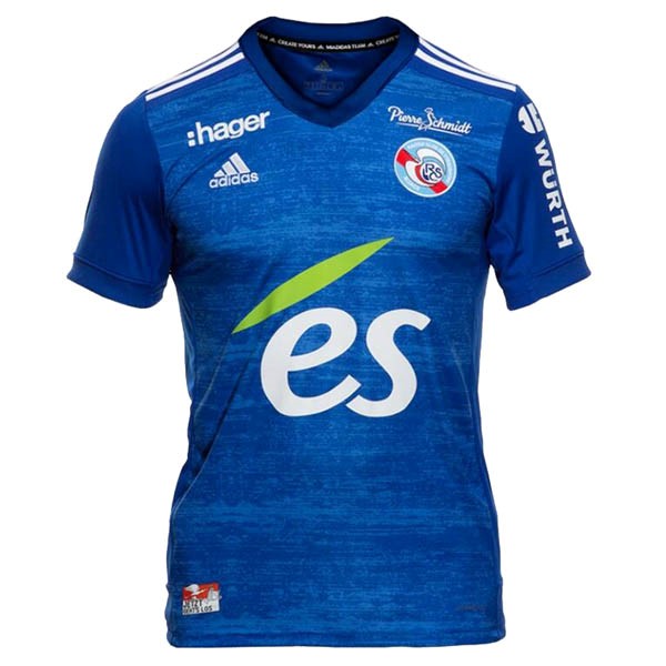 Camiseta Estrasburgo Replica Primera Ropa 2020/21 Azul